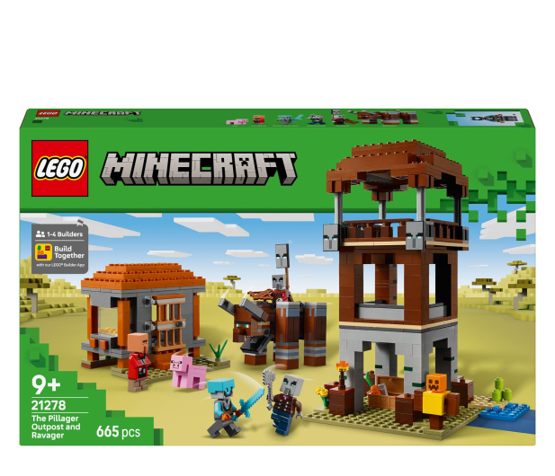 LEGO Minecraft 21278 Kryjówka rozbójników i dewastatorów - 1331614 - zdjęcie